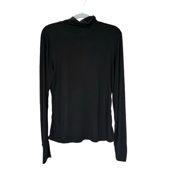 Modern Movement Women's Long Sleeve Super Soft Loose Turtleneck Black Large - Picture 2 of 7